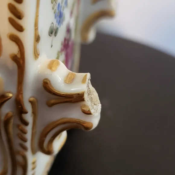 Bourdois & Bloch Antique Porcelain Lady in a Sedan Chair 7" - Picture 9 of 12